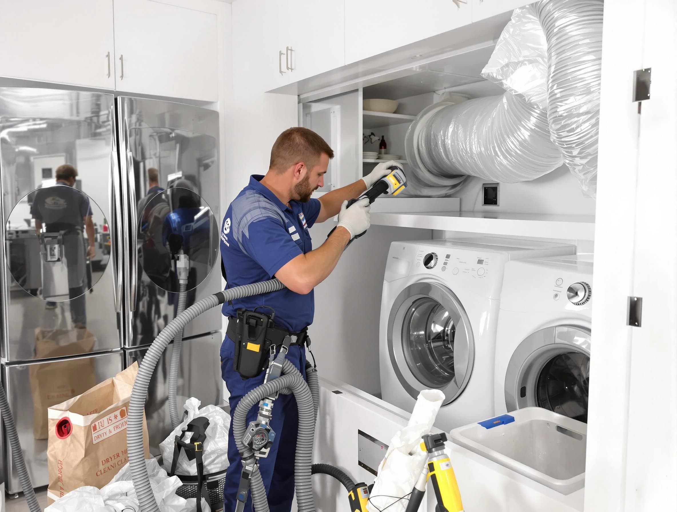 Professional duct cleaning by Los Chaves Dryer Vent Cleaning in Los Chaves