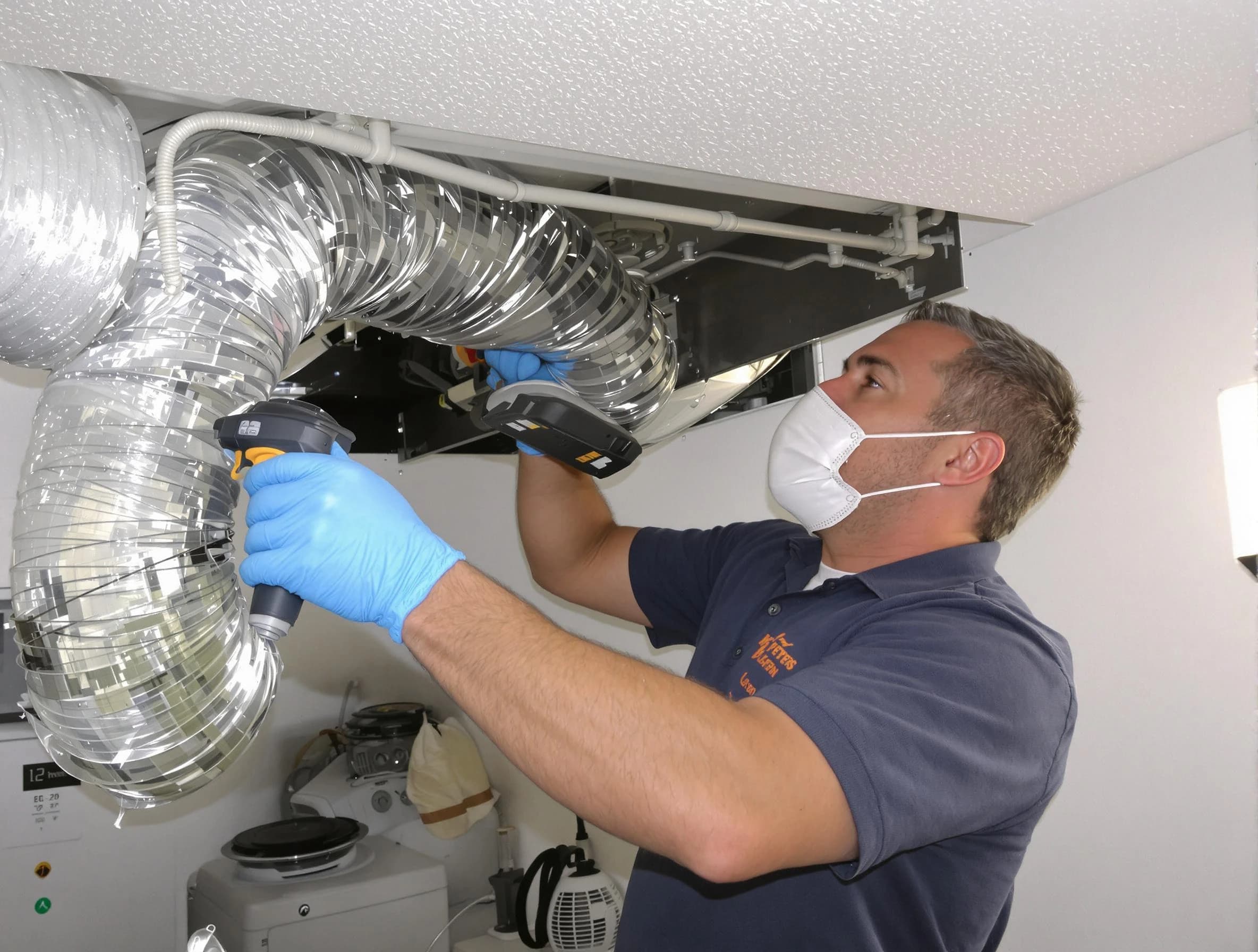 Los Chaves Dryer Vent Cleaning professional performing thorough residential dryer vent cleaning in Los Chaves