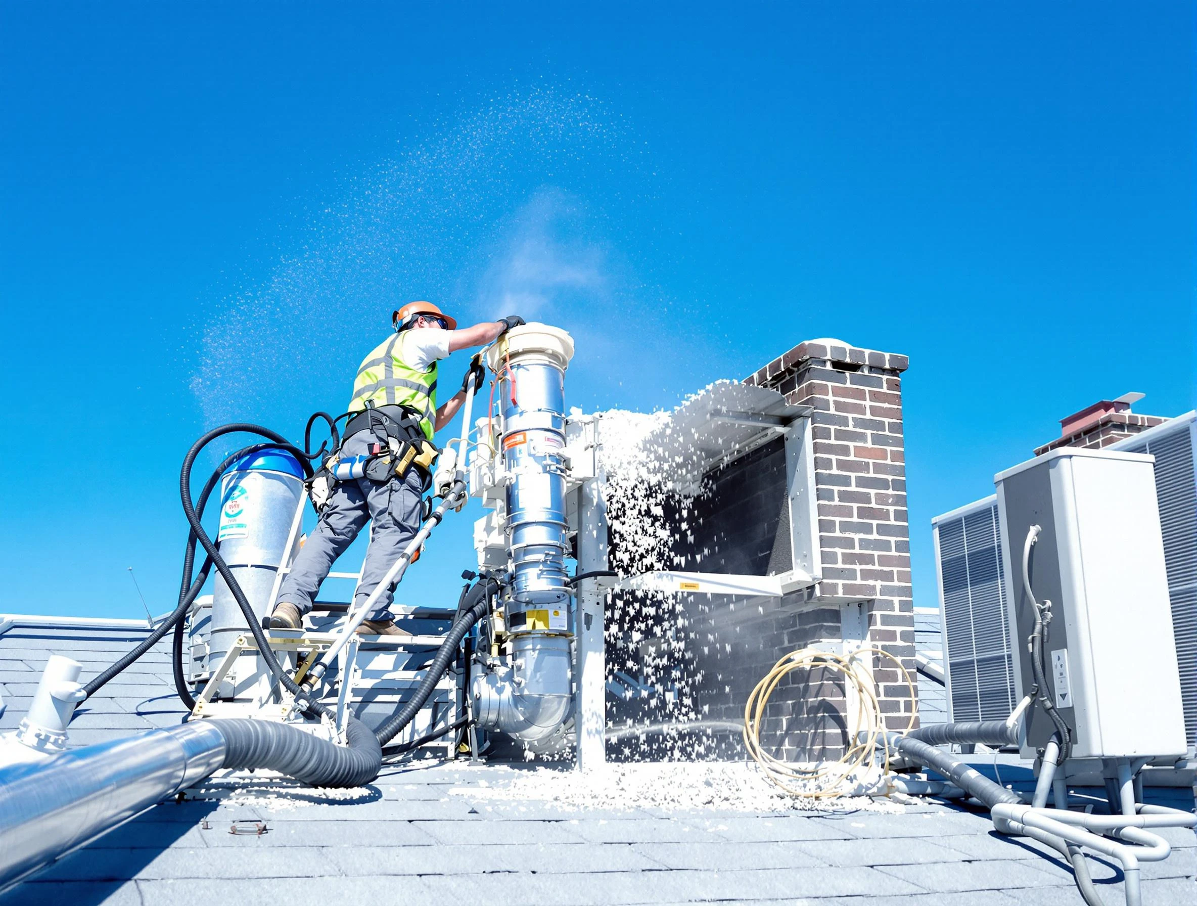 Expert roof dryer vent cleaning by Los Chaves Dryer Vent Cleaning in Los Chaves