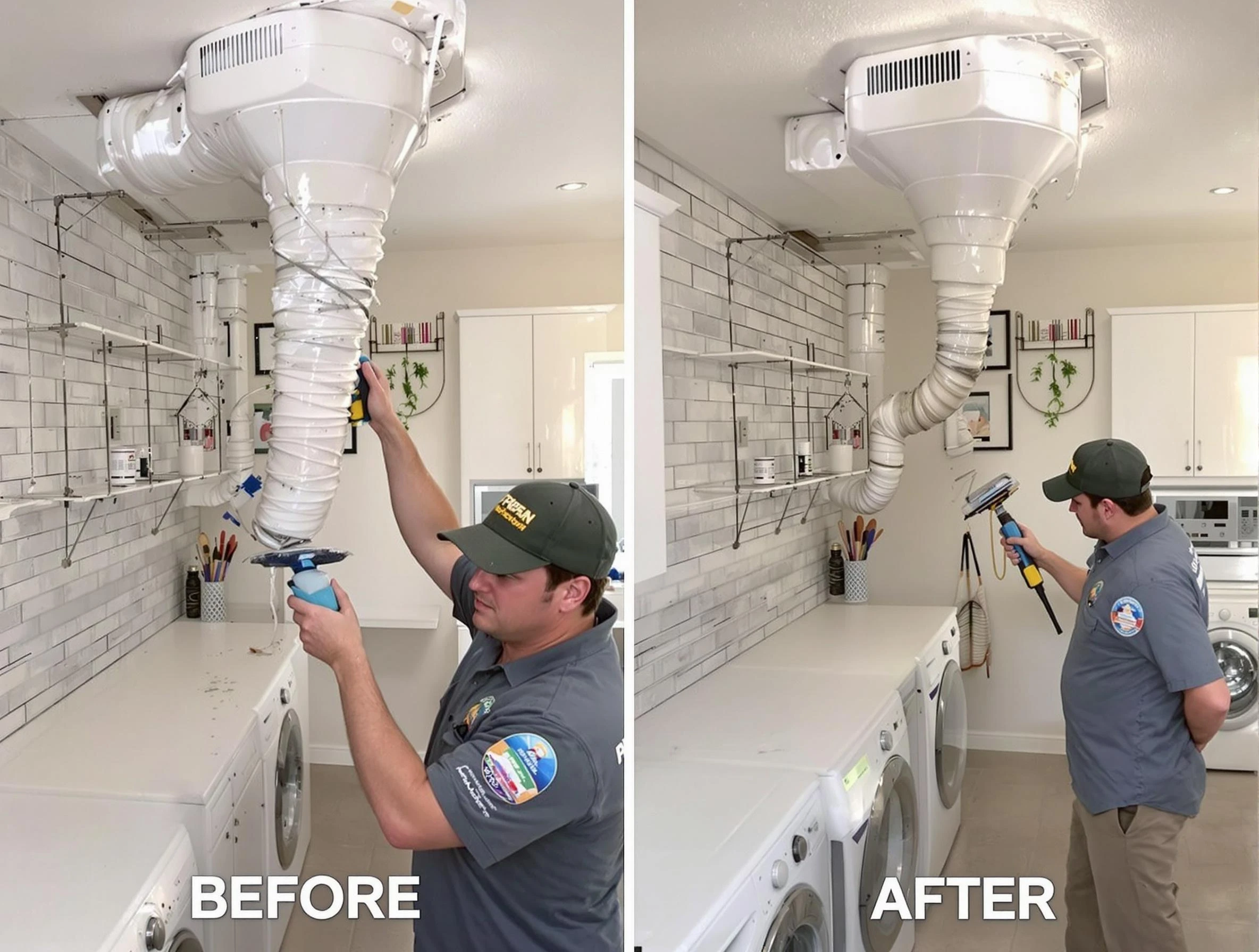 Professional dryer exhaust vent cleaning by Los Chaves Dryer Vent Cleaning in Los Chaves